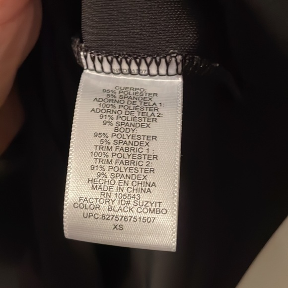 Narciso Rodriguez for Design Nation Black Tank Top, Gold Sequins, sz XS - Picture 8 of 9